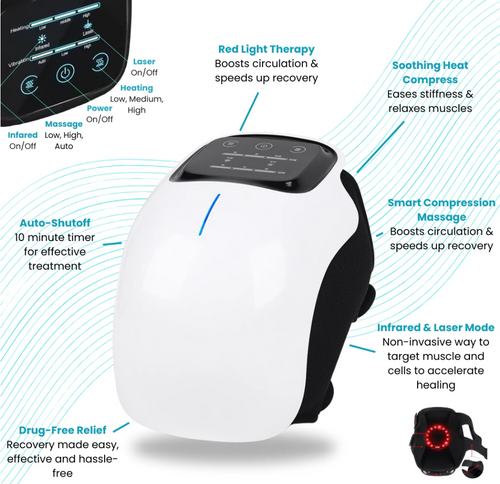 Knee Relief Pro 3.0™ – Triple-Action Heat, Vibration & Light Therapy